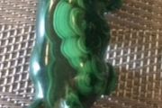 Hand Carved Malachite Hippo