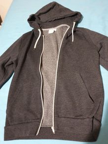 topman small black grey hoodie