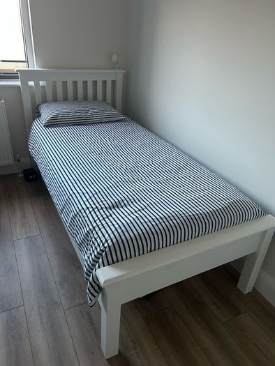 Single Bed Frame and Mattress