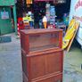 1940's Antique French oak/walnut modular bookcase/display unit.. Image 2