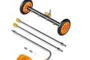 16" Pressure Washer Undercarriage Cleaner, Stainless Steel Surface Cleaner for Pressure Washer, 4000 Max PSI, Angle Adjustment Gear, 4 Spray Nozzles