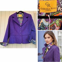 Gabriela rose london designer 100pc wool jacket chic luxurious kate Middleton