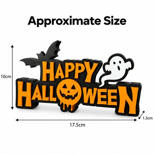 Happy Halloween Ghost Sign - 3D - Table Decor