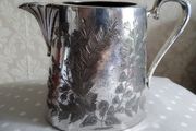 Silver Plated engraved Milk Jug