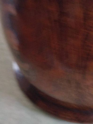 Antique Wooden Ice Bucket Canister Circa 1910's