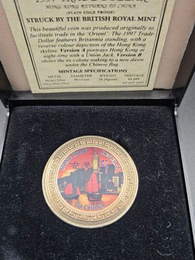 1997 Trade Dollar Proof Coin Pair Both Versions A and B