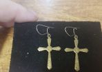 Vintage Cross Earrings