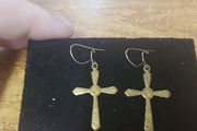 Vintage Cross Earrings