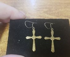 Vintage Cross Earrings