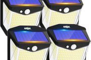 Solar Security Lights 4 Pack - Motion Sensor - 248 LED - Brand New