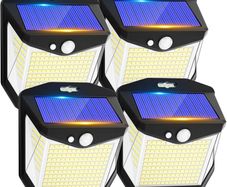 Solar Security Lights 4 Pack - Motion Sensor - 248 LED - Brand New