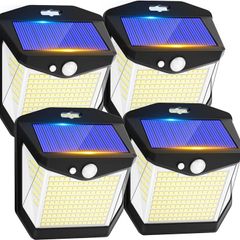 Solar Security Lights 4 Pack - Motion Sensor - 248 LED - Brand New