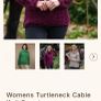 Womens Merino Wool Aran Jumper - Berry colour - Size M UK 10 - RRP 113 Image 4