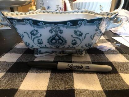 Rare antique burslem serving dish