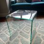 Contemporary Bent Glass Nesting Tables Image 5