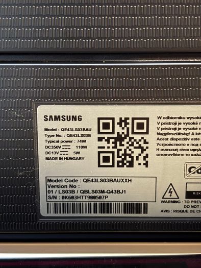 Samsung the Frame 43'' (2022) (Faulty)