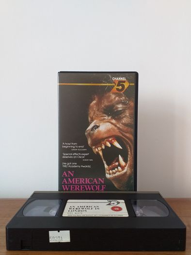 An American Werewolf In London (HORROR FILM) Vhs Video Channel 5, Year 1982.