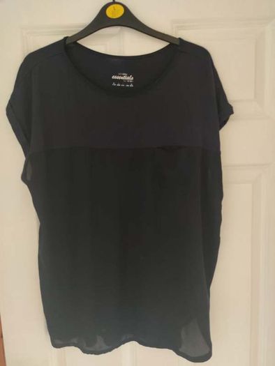 Navy top Essentials by Tchibo size UK14 EU42 Postage included
