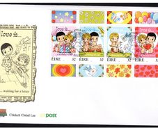 1998 Ireland Greetings Stamps Booklet Pane An Post First Day Cover (FDC)