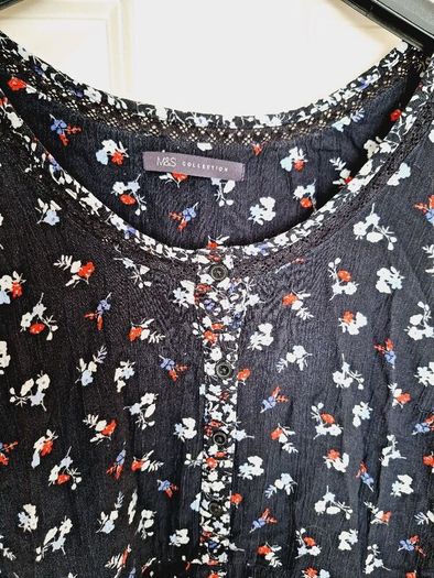 M&S Floral Pattern Dress - Size 18