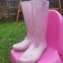 Girls wellies size UK2/EUR 34 Image 2