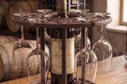 3D Printed Wine Bottle &amp; Wine Glass Holder Elegant Tabletop Display