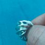 Solid Sterling silver Bombe ring Image 8