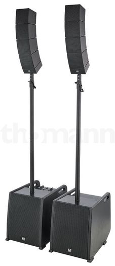 Full live sound setup: Behringer X32 Compact, S16 stage box, LD Curv 500 PS PA