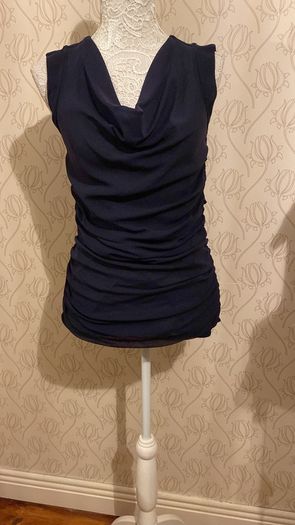 Top Mexx ruched layers Navy