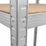 Heavy-Duty Shelving Unit, 5 Tiers, HWD: 200 x 90 x 60 cm, Silver up to 875 kg, basement & garage, storage rack, steel Image 7