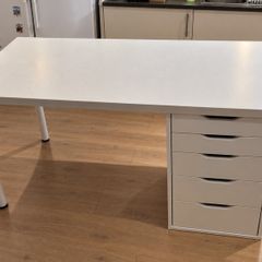 IKEA Desk with ALEX Drawers 120cm