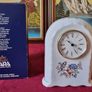In Box 8.5 Inches Tall Royal Tara Harmony Pattern Large Bone China Clock Made In Galway Ireland Image 3