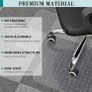 Office Chair Mat for Carpet, 76.2 x 122cm Transparent Plastic Carpet Protector for Low Pile Carpets, 2.2mm Thick Non-Slip Desk Chair Mat for Carpeted Floors, Easy Glide and Flat Without Curling Image 3