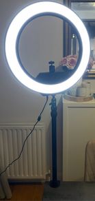 Elgato ring light with adjustable desk mount stand