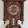 Antique French Wooden wall clock 19th century Image 2