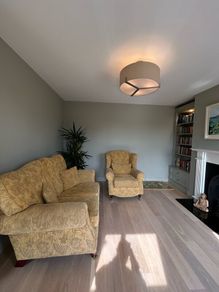 Traditional 2-Seater Sofa and Wingback Armchair