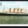 2015 Ireland Stampa Exhibition Card Showing Cunard RMS Lusitania on Front with Thank you note from Stampa Chairman on the read with set of show cancels Image 2