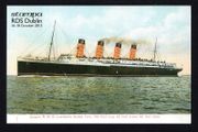 2015 Ireland Stampa Exhibition Card Showing Cunard RMS Lusitania on Front.