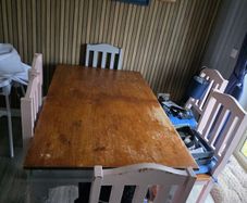 Solid Table & 6 Chairs