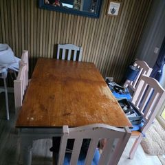 Solid Table & 6 Chairs