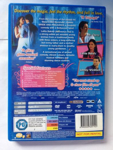 Bride And Prejudice [2004] Aishwarya Rai & Martin Henderson [Movie DVD]