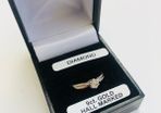 Vintage 9ct White Gold Diamond Solitaire Engagement Ring