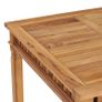 Garden Dining Table 80x80x80 cm Solid Teak Wood Image 2