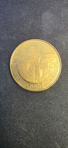 Scarborough Castle Souvenir Token / Medallion - St George & Dragon