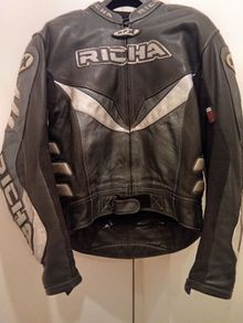 Original Quality Genuine Leather RICHA RFX Motorcycle Jacket Full armour