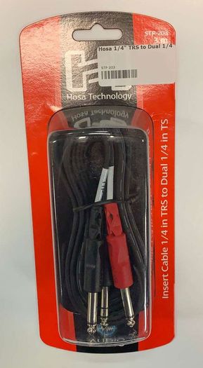 Hosa 1/4 TRS to Dual 1/4 TS Insert Cable