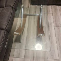 Glass coffee table