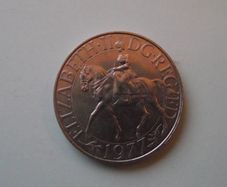 1977 Great Britain 25 New Pence 'Silver Jubilee of Elizabeth II reign'