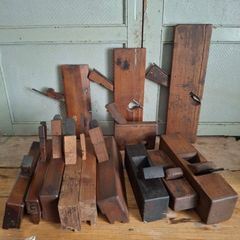 Job Lot of French Antique Wood Planes