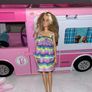 Barbie camper van with dolls and accessories Image 3
